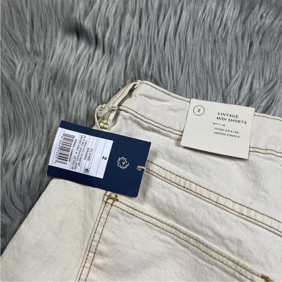 Universal Thread Target Vintage Midi Ecru Shorts Size 2 - Picture 4 of 5